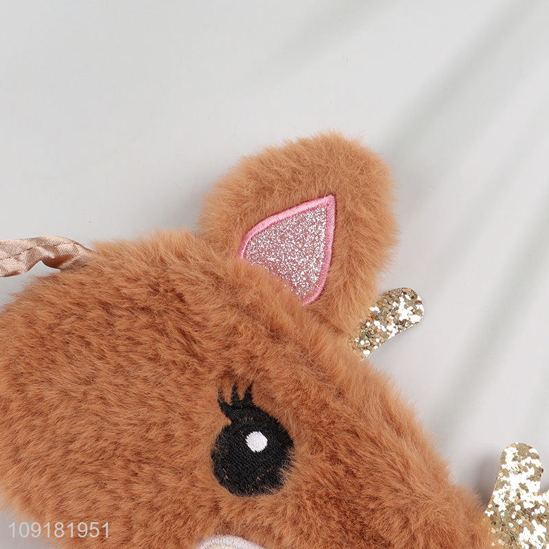 New Product Fluffy Sleep Eye Mask Soft Plush Blindfold for Kids