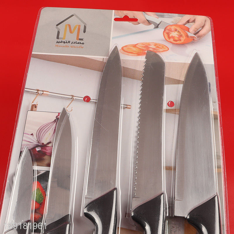 High Quality 5PCS Stainless Steel Kitchen Knives Set Chef Knives Set