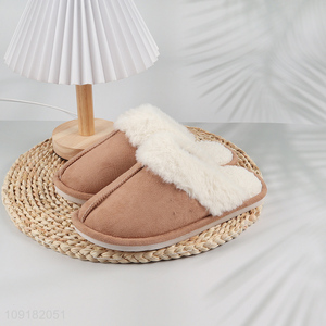 China Imports Womens Winter Slippers Fluffy Slip On House Slippers