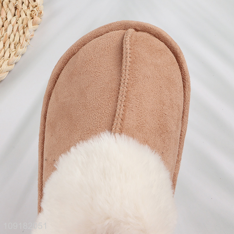 China Imports Womens Winter Slippers Fluffy Slip On House Slippers