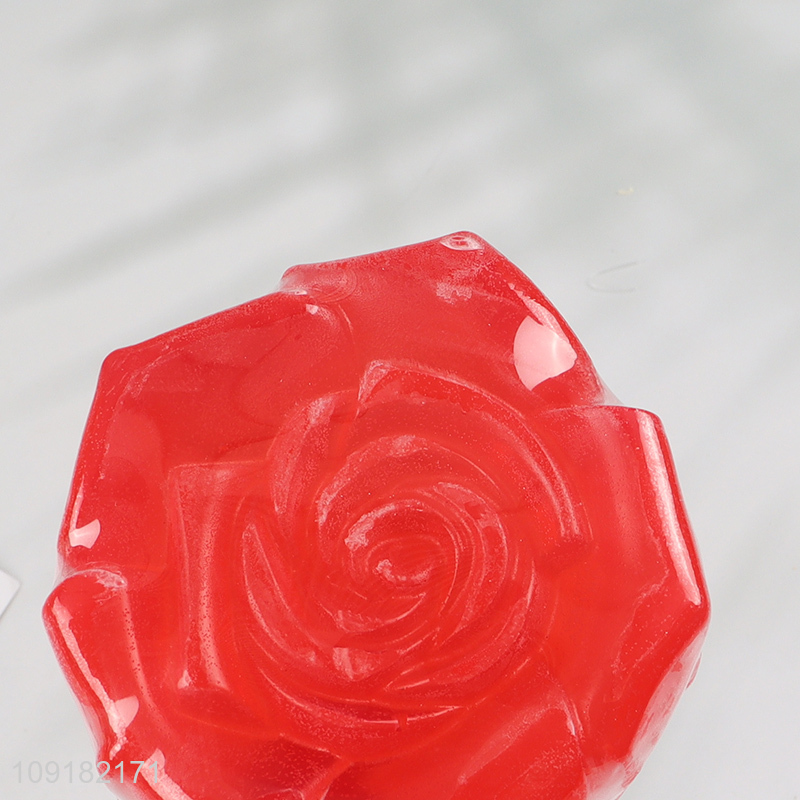 Good Quality Rose Essential Oil Bath Soap Face Body Cleansing Soap