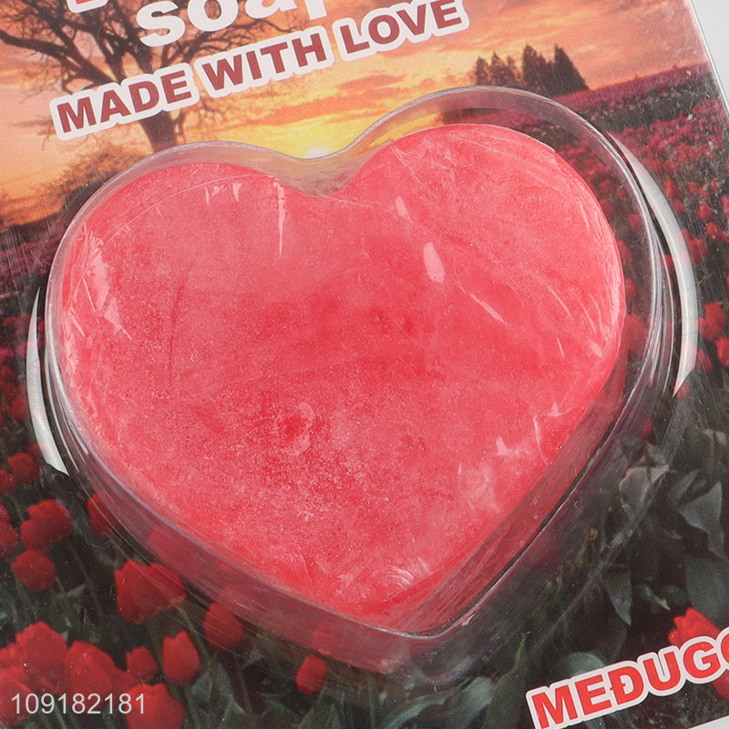 New Arrival Natural Rose Bar Soap Heart Shaped Rose Bar Soap