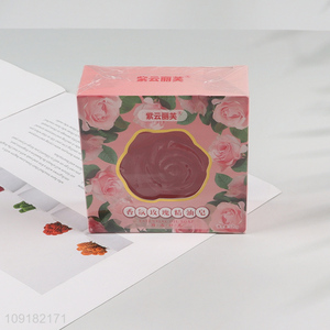 Good Quality Rose Essential Oil Bath Soap Face Body Cleansing Soap