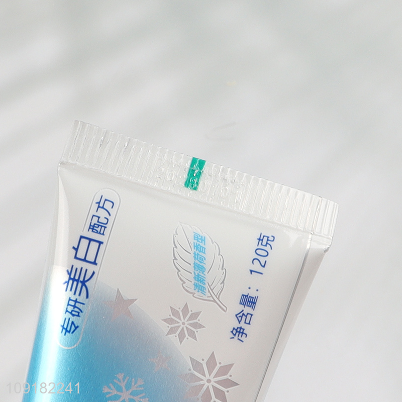 Factory Supply 120g Whitening Toothpaste Smoke Stain Removal Toothpaste