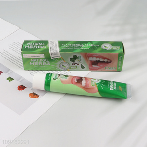 New Product 110g Natural Herbs Formula Toothpaste Fresh Mint Toothpaste