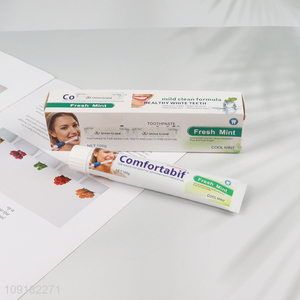 New Arrival 100g Fresh Mint Toothpaste for Sensitive Teeth and Cavity Prevention