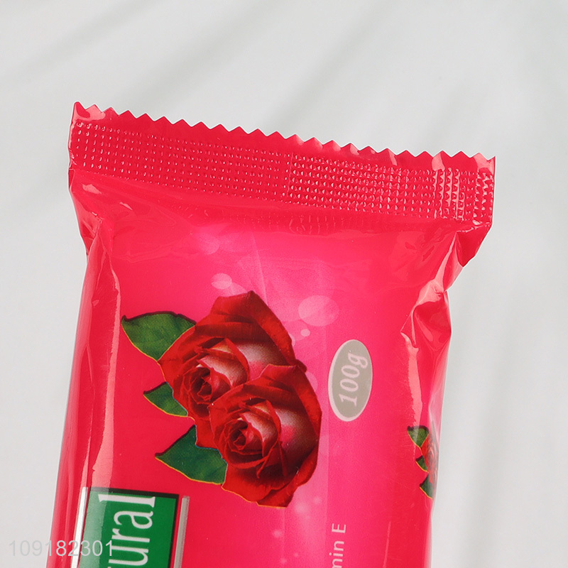 High Quality 6-In-1 Beauty Soap Natural Rose Bar Soap for Women