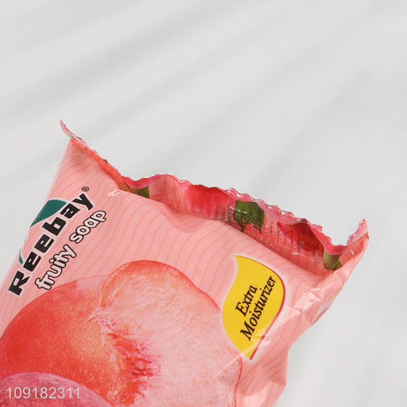 Factory Price Natural Fruit Bar Soap Moisturizing Peach Bath Soap