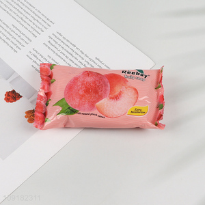 Factory Price Natural Fruit Bar Soap Moisturizing Peach Bath Soap