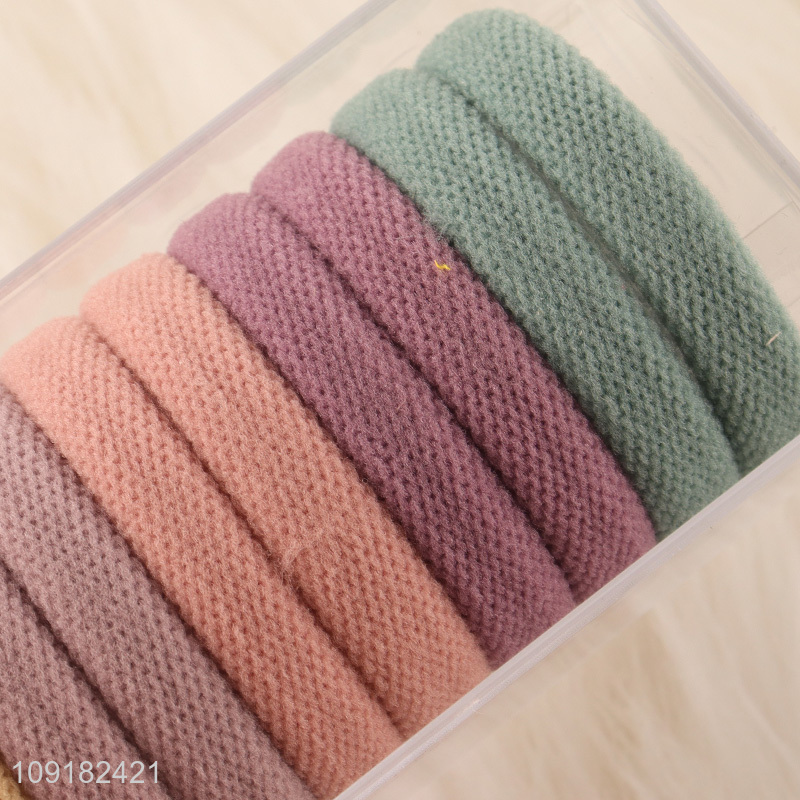 Top products 10pcs multicolor elastic hair band hair accessories for sale