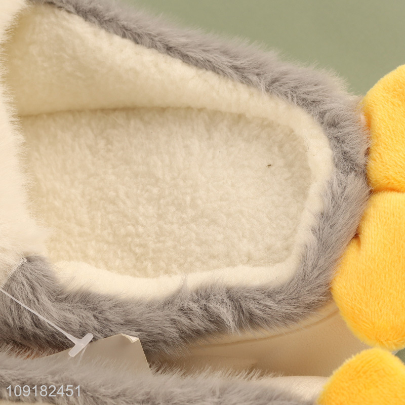 Hot products cartoon penguin plush winter home slippers for women