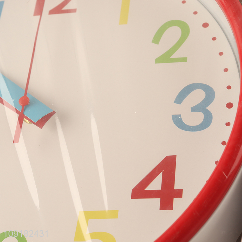 Good selling round home decor wall clock hanging clock wholesale