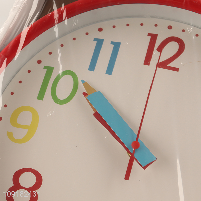 Good selling round home decor wall clock hanging clock wholesale