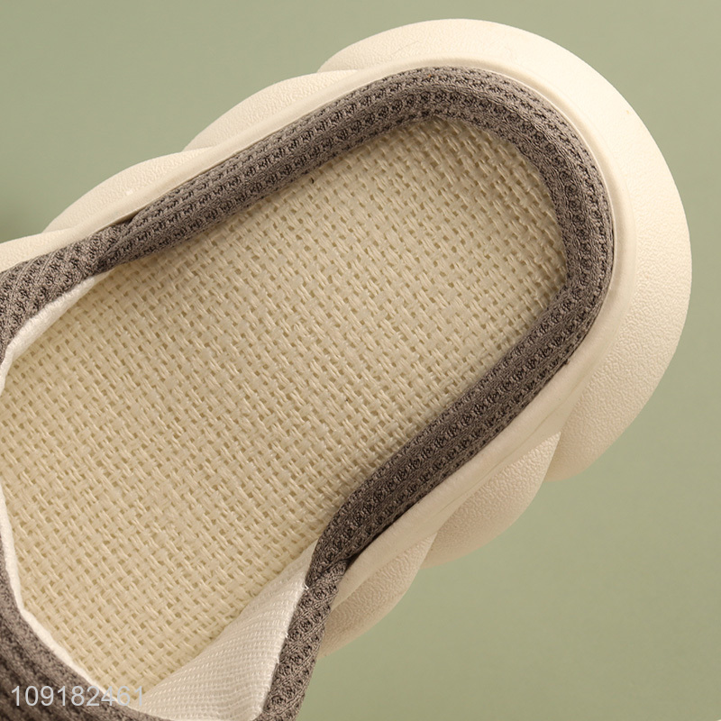 Low price cute puppy shape non-slip women home slippers