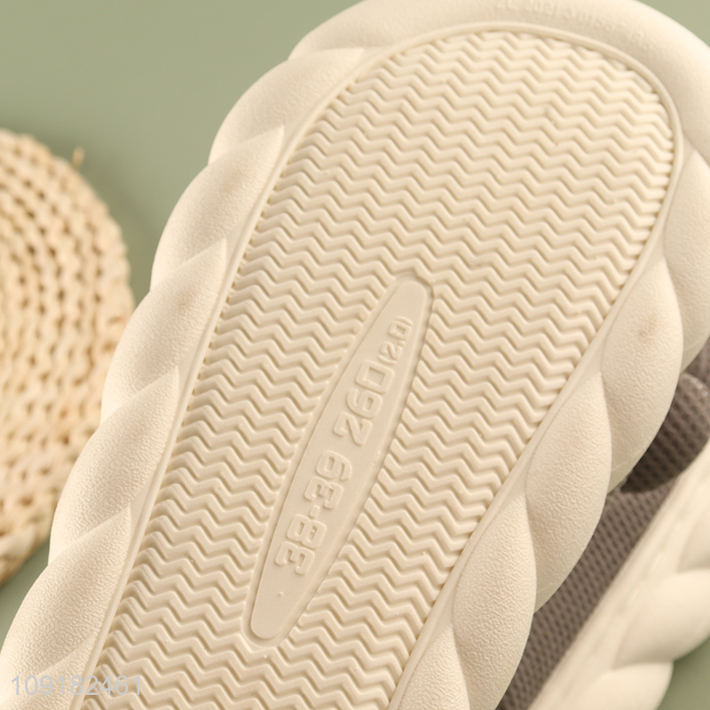 Low price cute puppy shape non-slip women home slippers