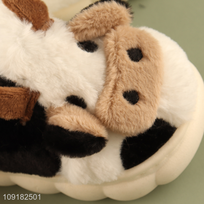 Most popular cartoon children winter plush home slippers