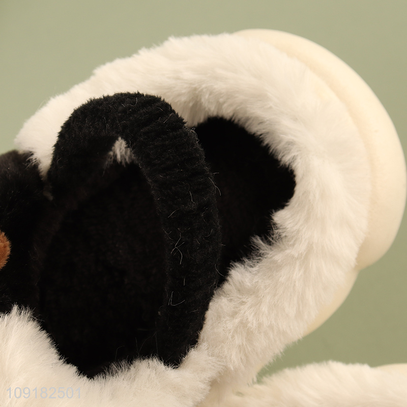 Most popular cartoon children winter plush home slippers