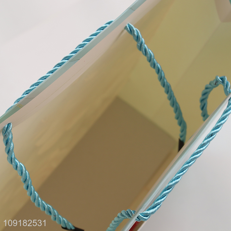 Top quality flower portable paper bag gifts packaging bag