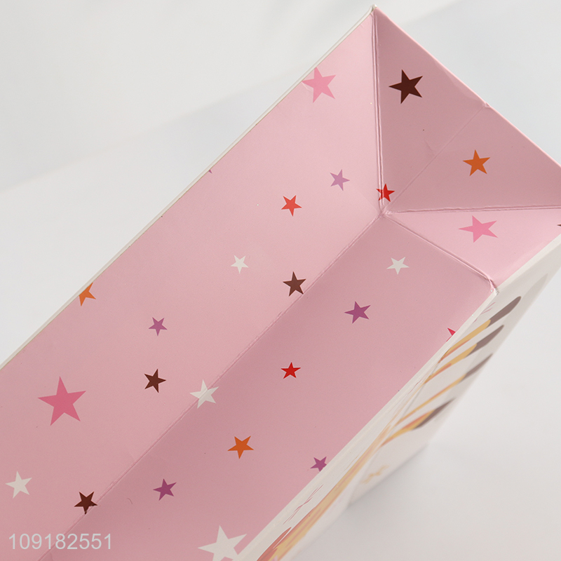 New arrival cartoon giraffe paper bag gifts packaging bag