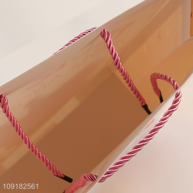 Low price cartoon bear paper bag gifts packaging bag for sale