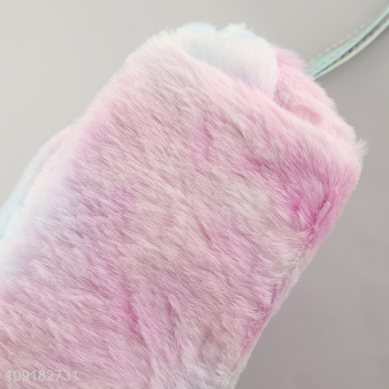 China supplier cartoon cat plush cosmetic bag makeup bag