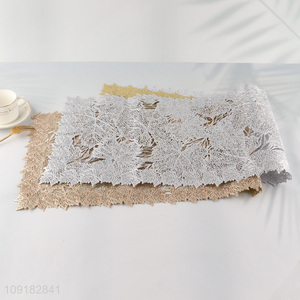 New arrival tabletop decoration hollow pvc place mat for sale