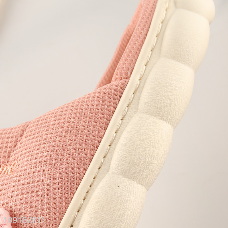 Most popular cartoon cute cat children home slippers for sale