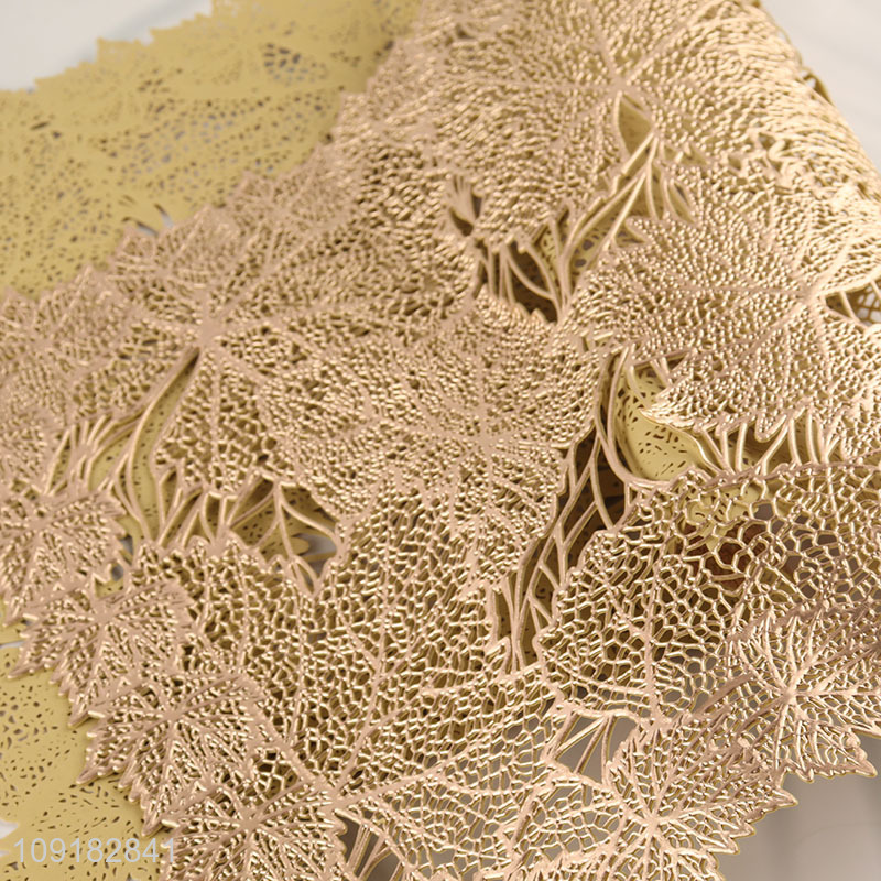 New arrival tabletop decoration hollow pvc place mat for sale