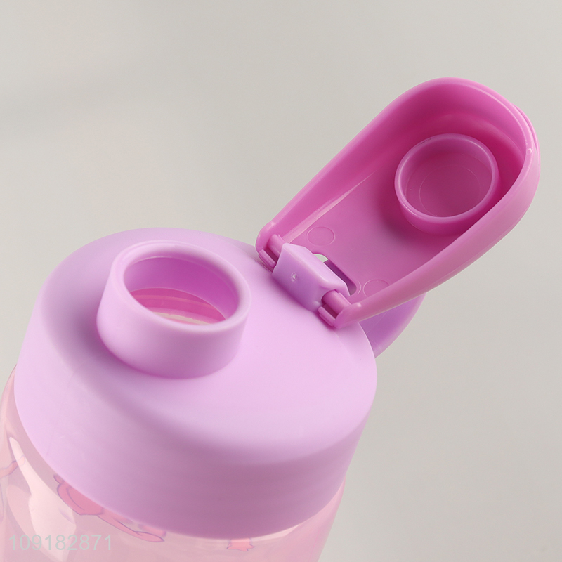 Top selling cartoon children plastic water bottle drinking bottle