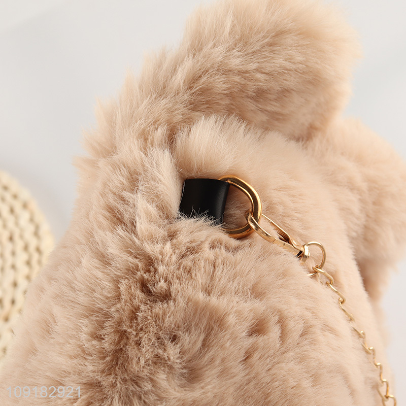 Best quality cartoon plush girls handbag messenger bag wholesale