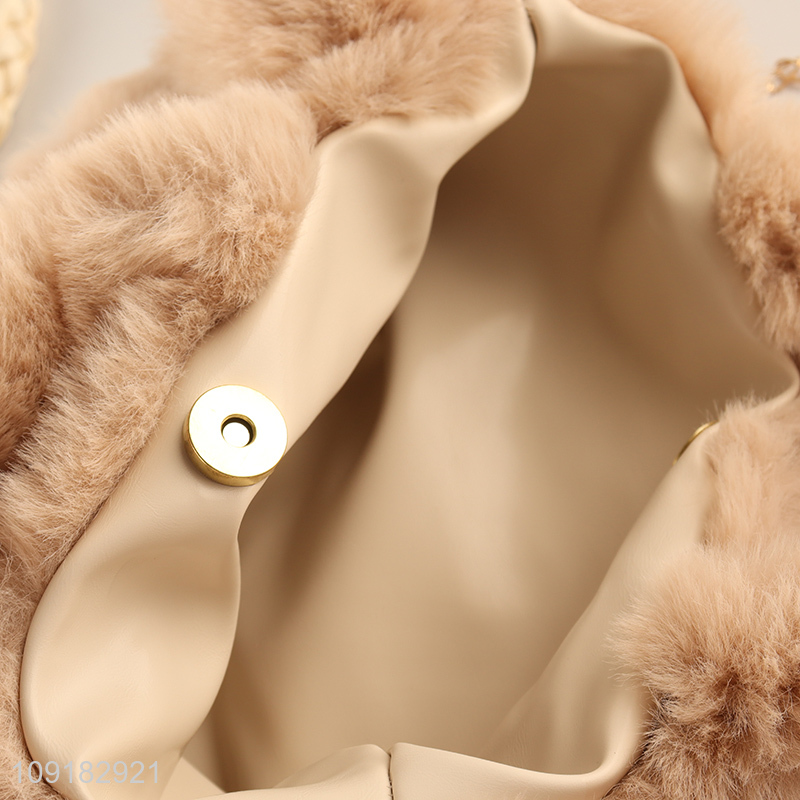 Best quality cartoon plush girls handbag messenger bag wholesale