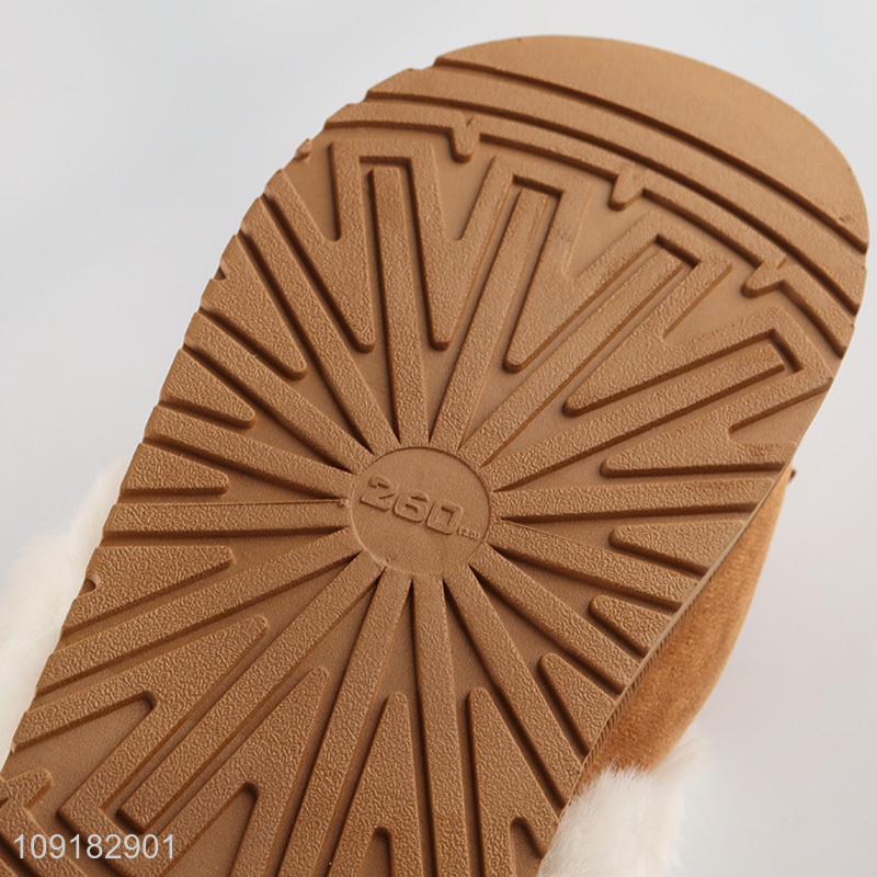 Yiwu market winter warm plush fashion women slippers for sale