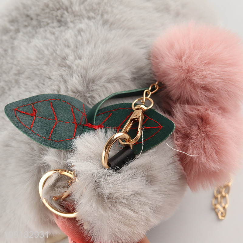 China products plush portable women handbag messenger bag