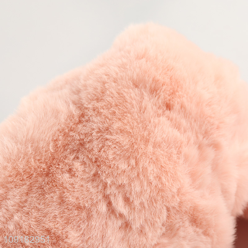 Top selling pink fashion women plush bag handbag wholesale