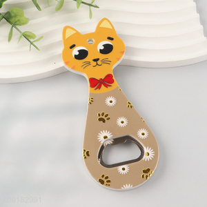Low price cartoon cat kitchen gadget bottle opener for sale