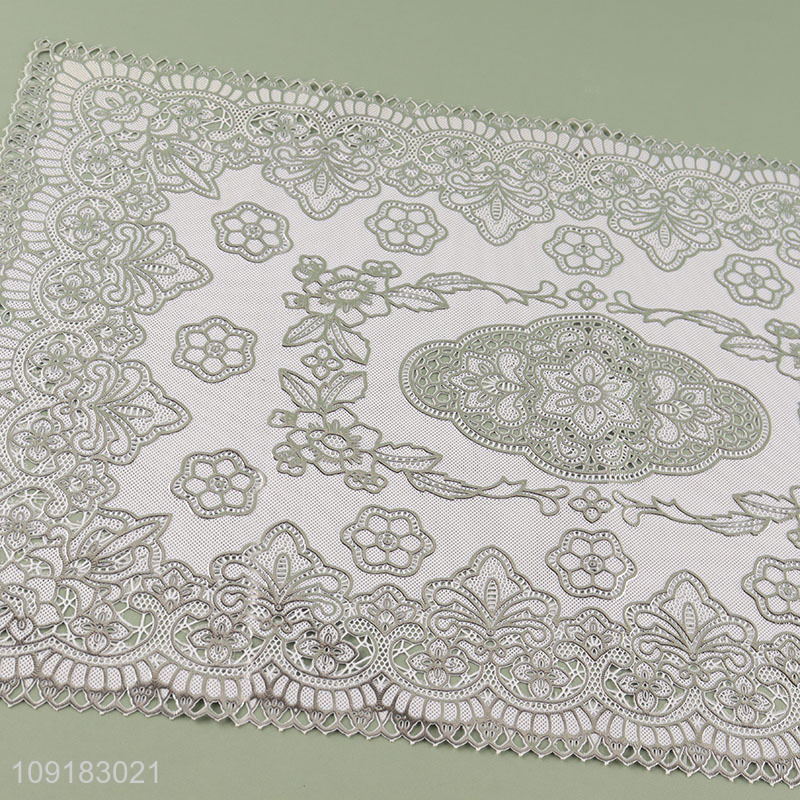 China products rectangle hollow place mat dinner mat for sale