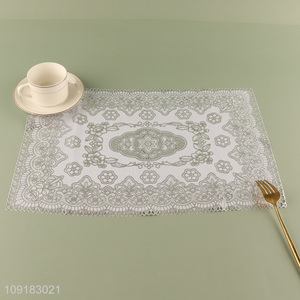 China products rectangle hollow place mat dinner mat for sale