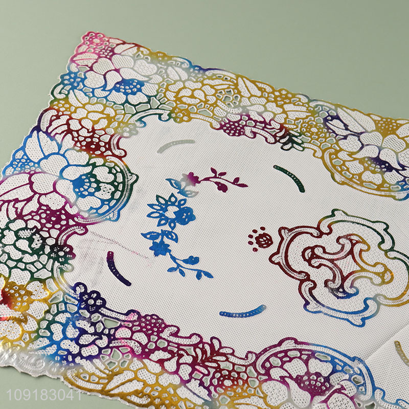 Hot selling rectangle home restaurant place mat dinner mat