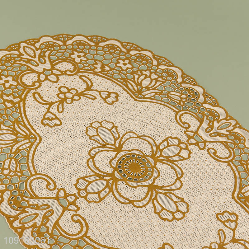 Good quality tabletop decor hollow place mat dinner mat