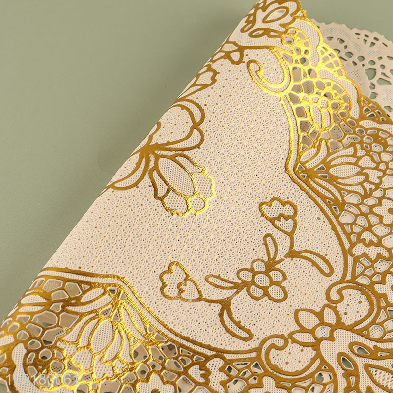 Good quality tabletop decor hollow place mat dinner mat