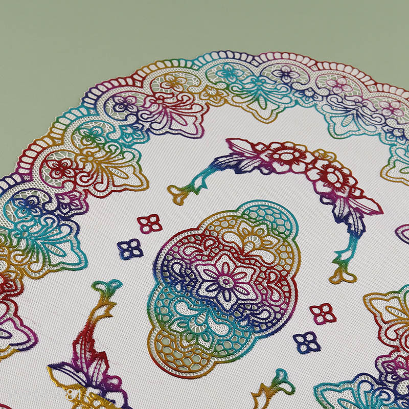 Yiwu market tabletop decor pvc place mat dinner mat