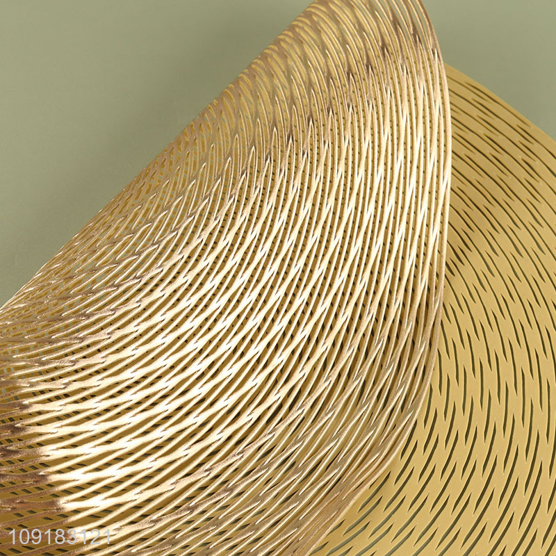 Yiwu market round non-slip decorative place mat dinner mat