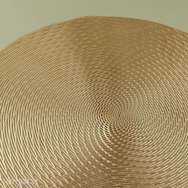 Yiwu market round non-slip decorative place mat dinner mat
