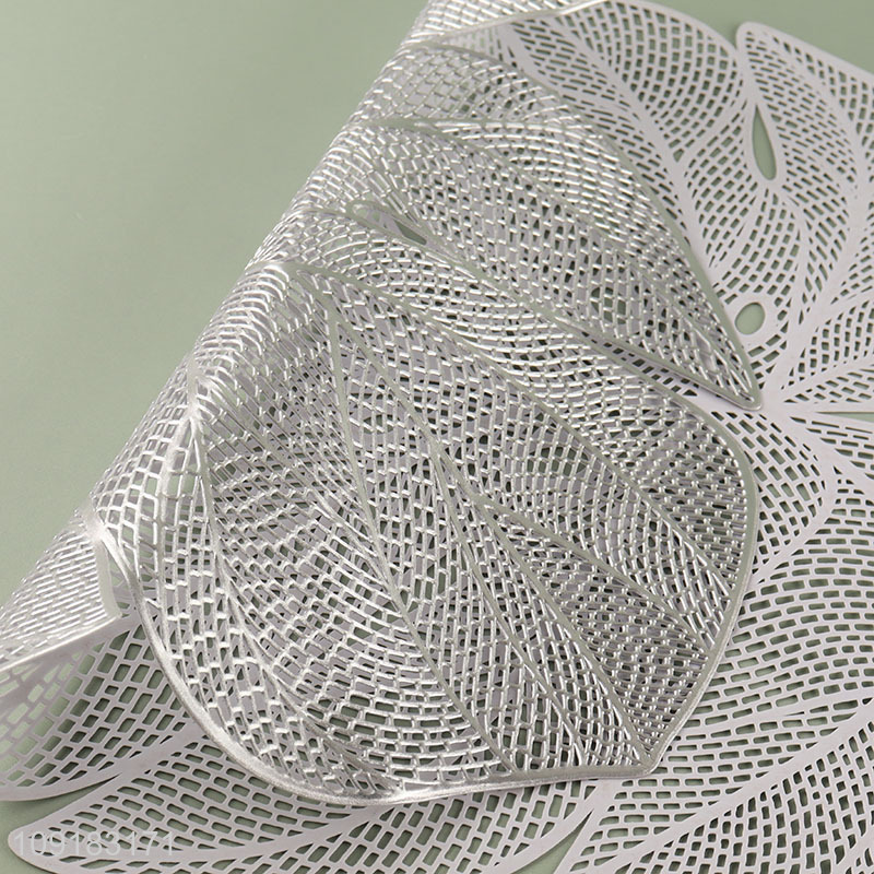 Hot items leaves shape place mat dinner mat for sale