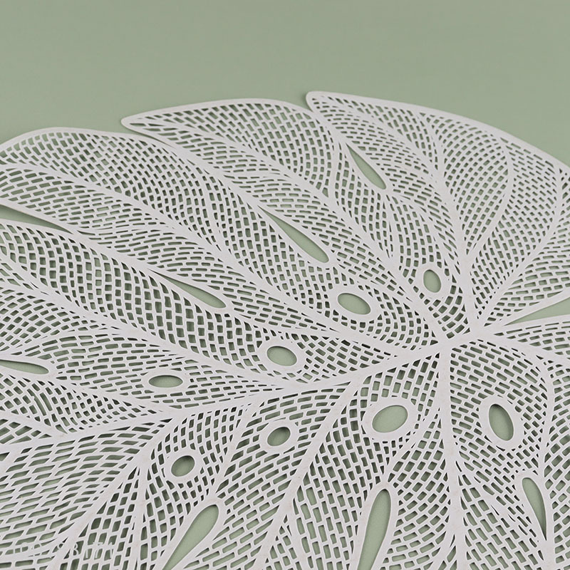 Hot items leaves shape place mat dinner mat for sale