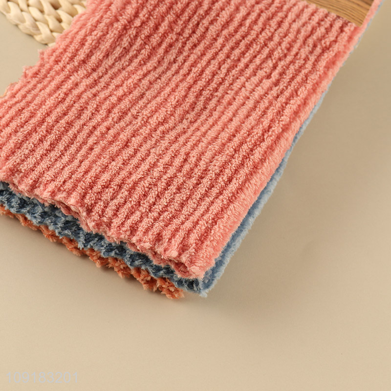 Yiwu market multicolor microfiber cleaning towel cleaning cloth set