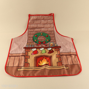 Online wholesale christmas series polyester cooking apron for men women