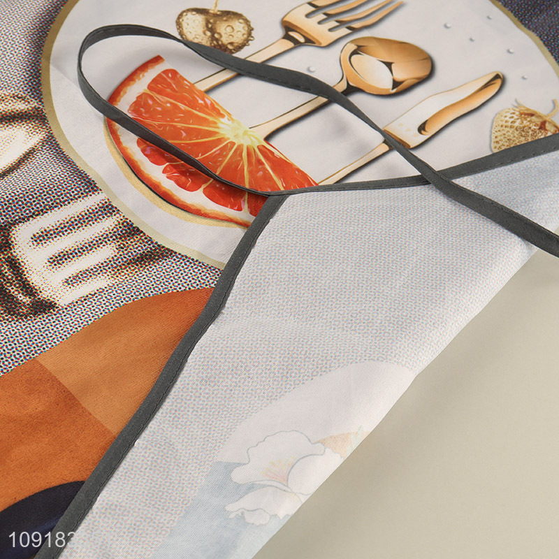 New style waterproof oil-proof polyester cooking apron