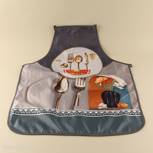 New style waterproof oil-proof polyester cooking apron