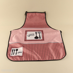 Good price waterproof oil-proof polyester cooking apron for home